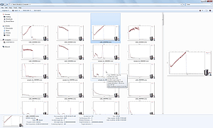 Windows explorer view of extra-large thumbnails of SIMNRA data files and infotip.